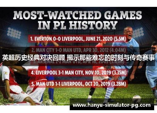 英超历史经典对决回顾 揭示那些难忘的时刻与传奇赛事